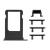 Πλαϊνά πλήκτρα και Βάση Sim για iPhone 7, Black  (DATM) 31583
